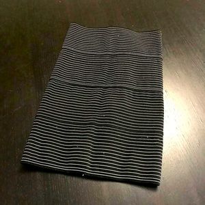 Striped pleasure doing business skirt